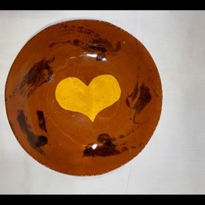 Lester Breininger Redware Heart Plate